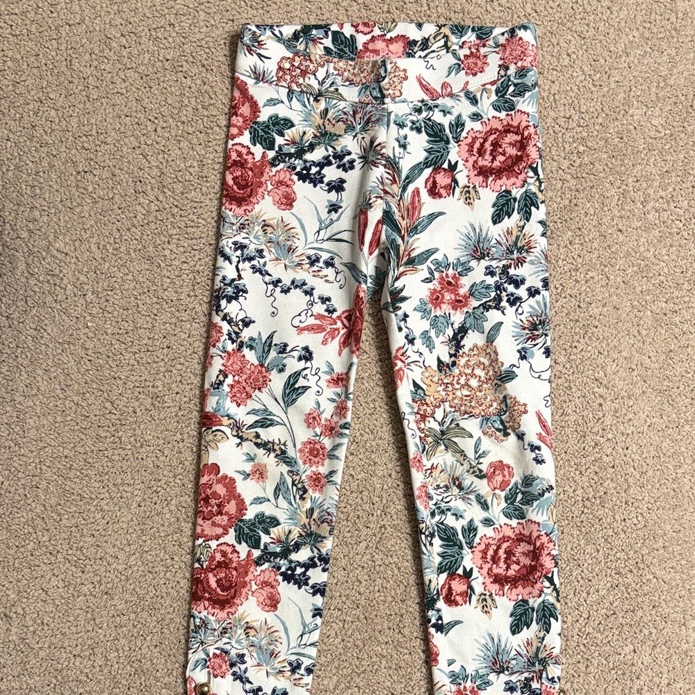 Janie and Jack Multicolor Floral Leggings